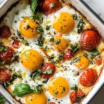 Baked Feta Eggs