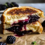 Blackberry Balsamic and Brie Grilled Cheese