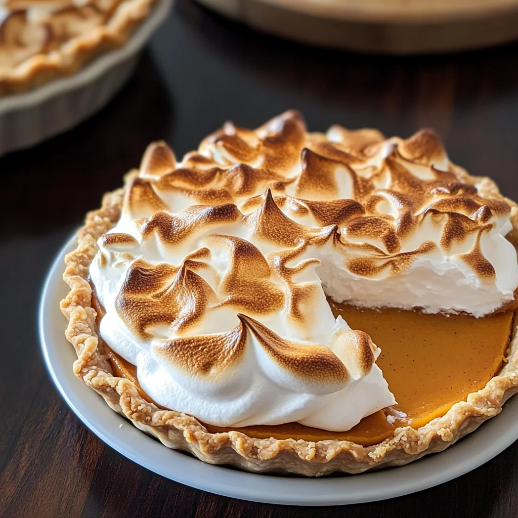 Bourbon Sweet Potato Pie with Marshmallow Topping