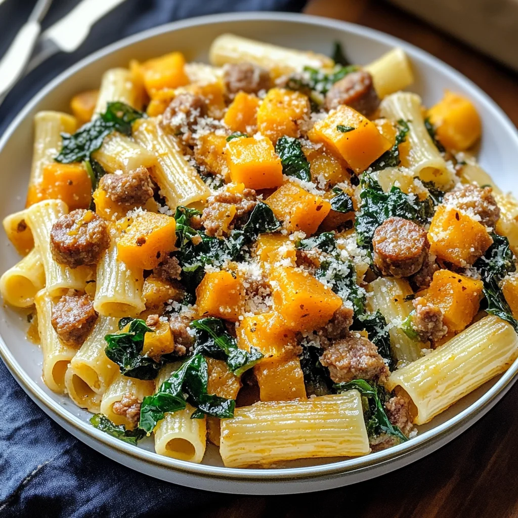 Butternut Squash Sausage Pasta