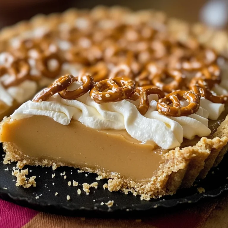 Butterscotch Pretzel Tart