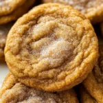 Chewy Pumpkin Snickerdoodle Cookies