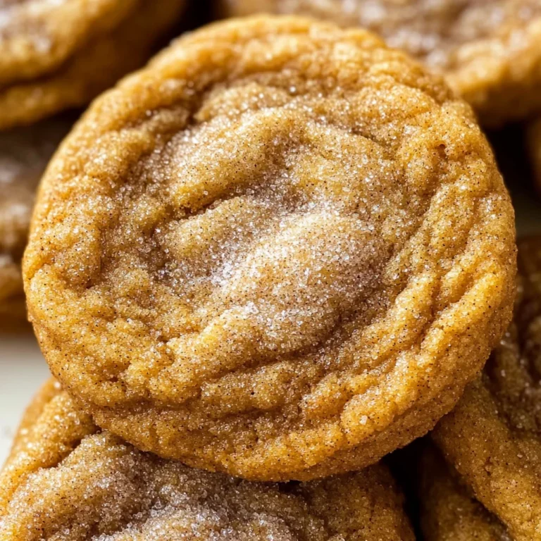 Chewy Pumpkin Snickerdoodle Cookies