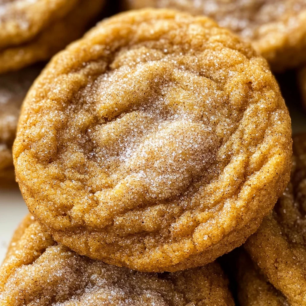 Chewy Pumpkin Snickerdoodle Cookies