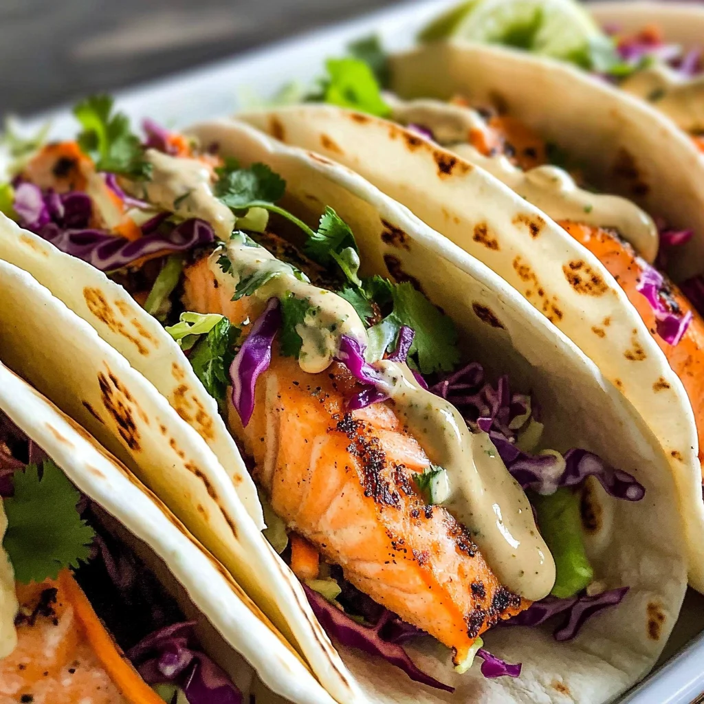 Chile Lime Salmon Tacos