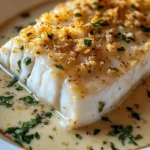 Creamy Baked Halibut