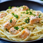 Creamy Lemon Salmon Pasta Recipe