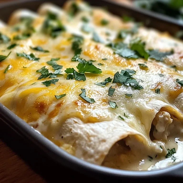 Creamy White Chicken Enchiladas