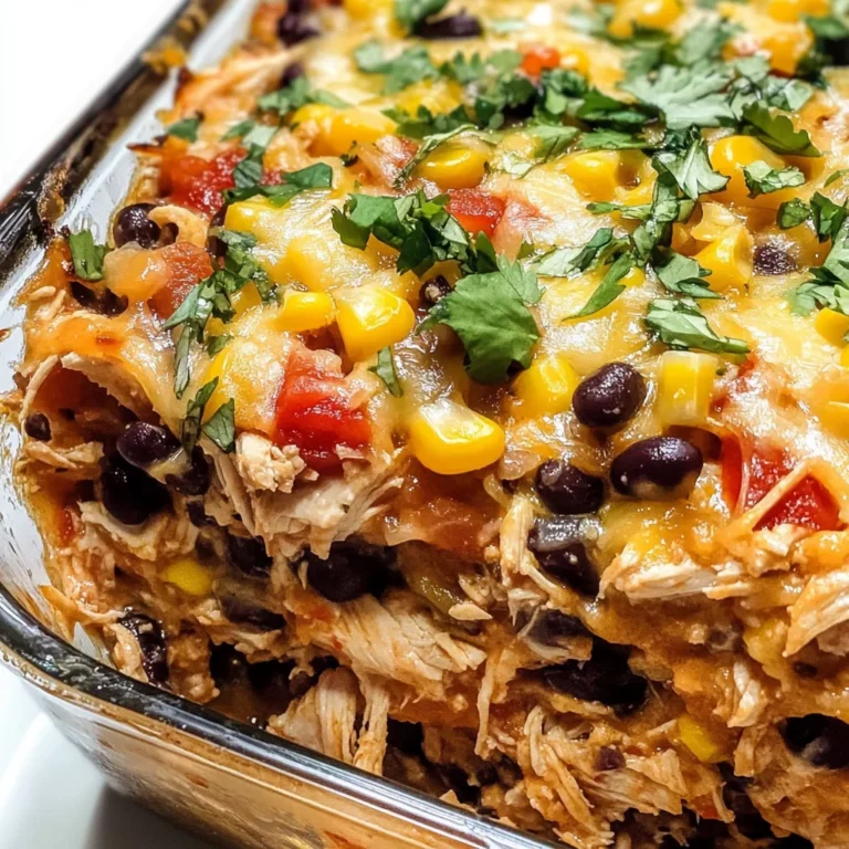 Easy Chicken Burrito Casserole