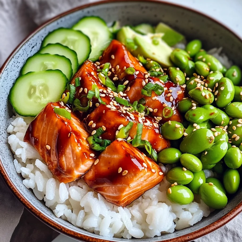 Honey Sriracha Salmon Bowls: A Sweet and Spicy Delight