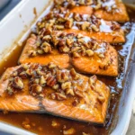 Maple Pecan Glazed Salmon