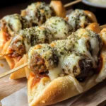 Meatball Subs on a Stick