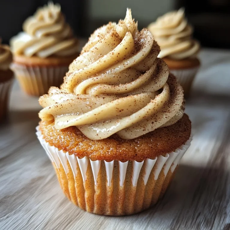 Moist Apple Cupcakes with Heavenly Cinnamon Buttercream - Just 1 Bowl