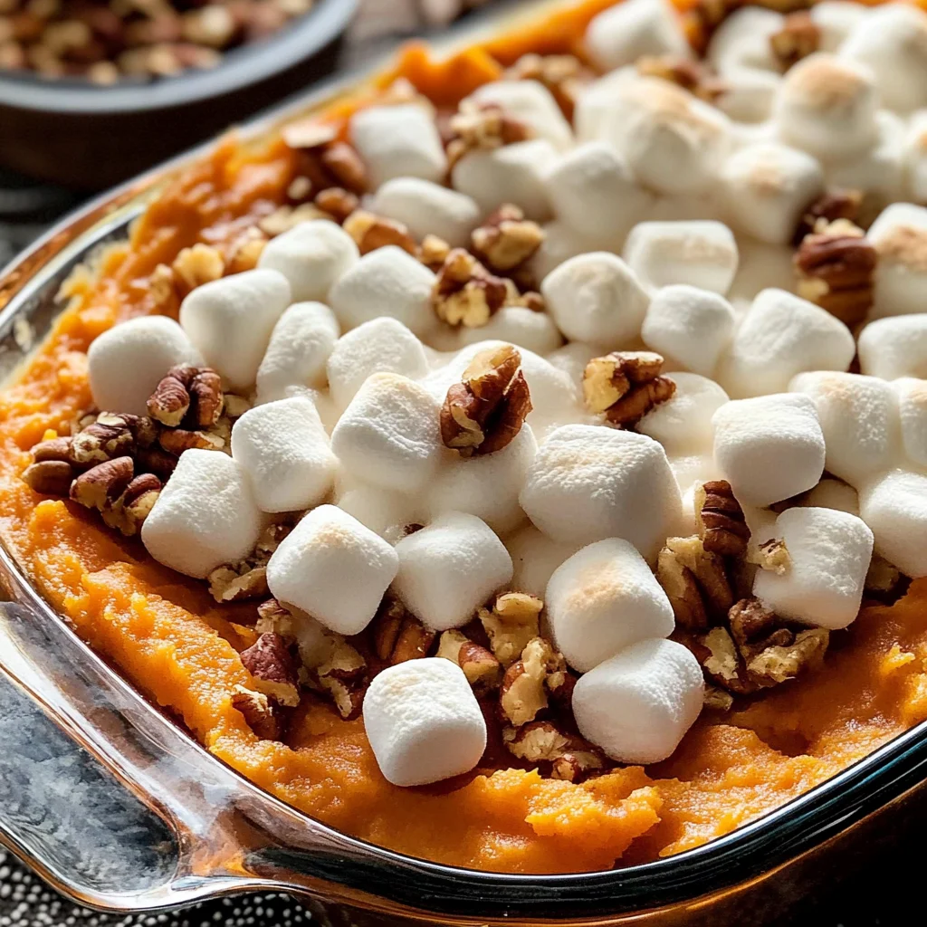 Old Fashioned Sweet Potato Casserole With Marshmallows