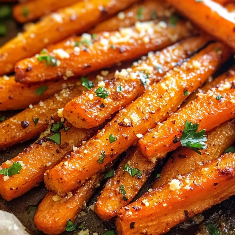 Parmesan Garlic Roasted Carrots