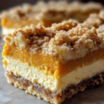 Pumpkin Cheesecake Bars with Streusel
