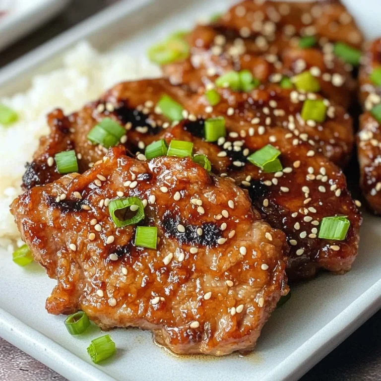 Quick & Easy Korean Style Pork Chops