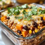Rice and Bean Casserole with Sweet Potatoes