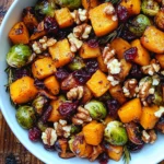Roasted Fall Vegetables with Cranberries and Maple Walnuts