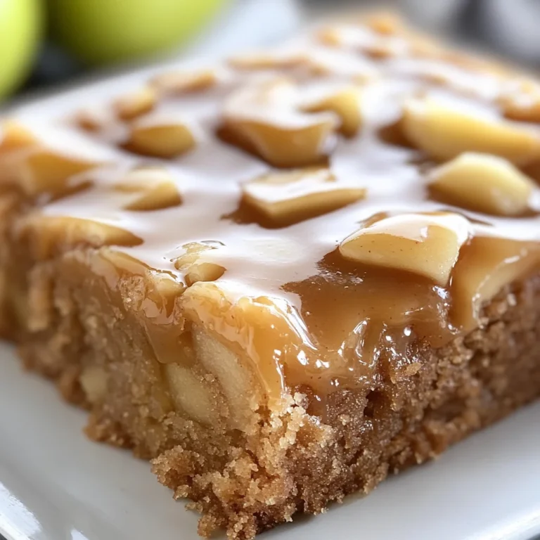 Salted Caramel Apple Sheet Cake