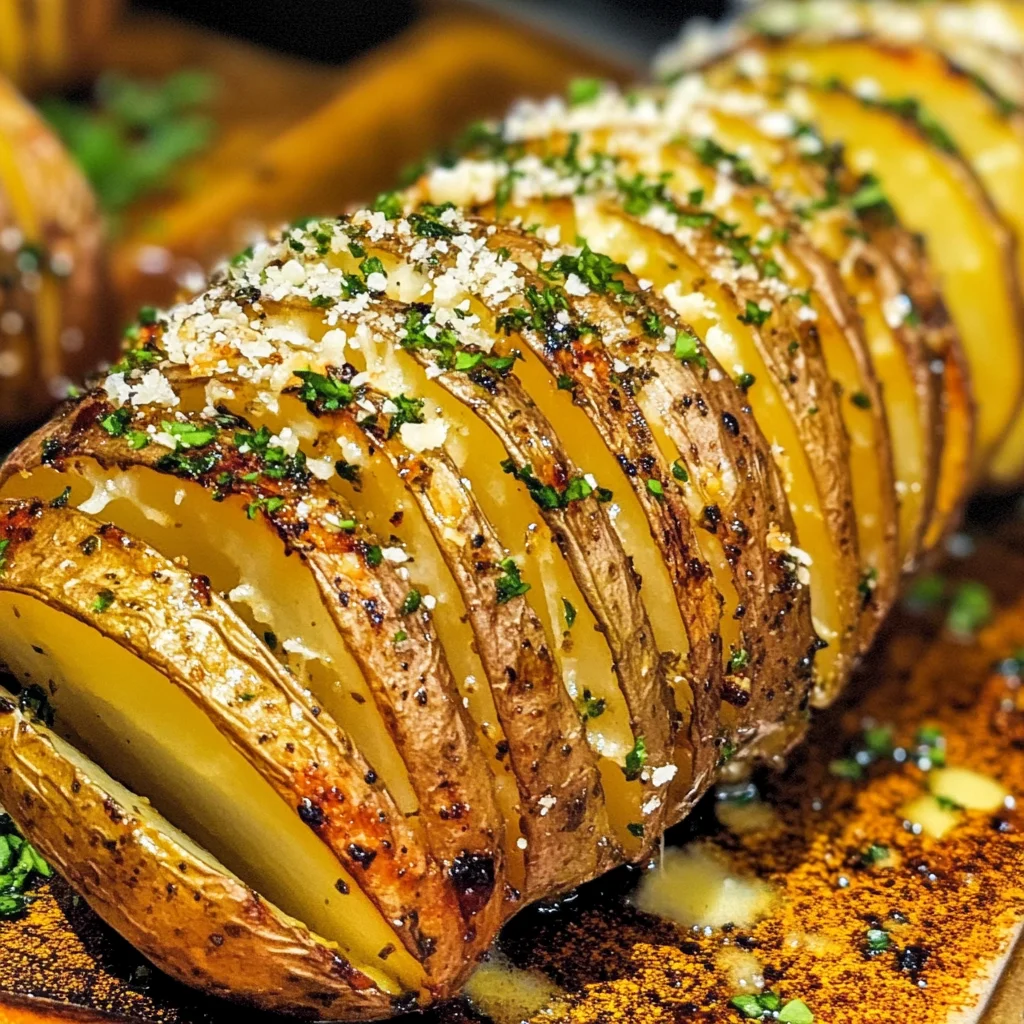 Seasoned Hasselback Potatoes