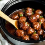 Slow Cooker Apple Butter Meatballs