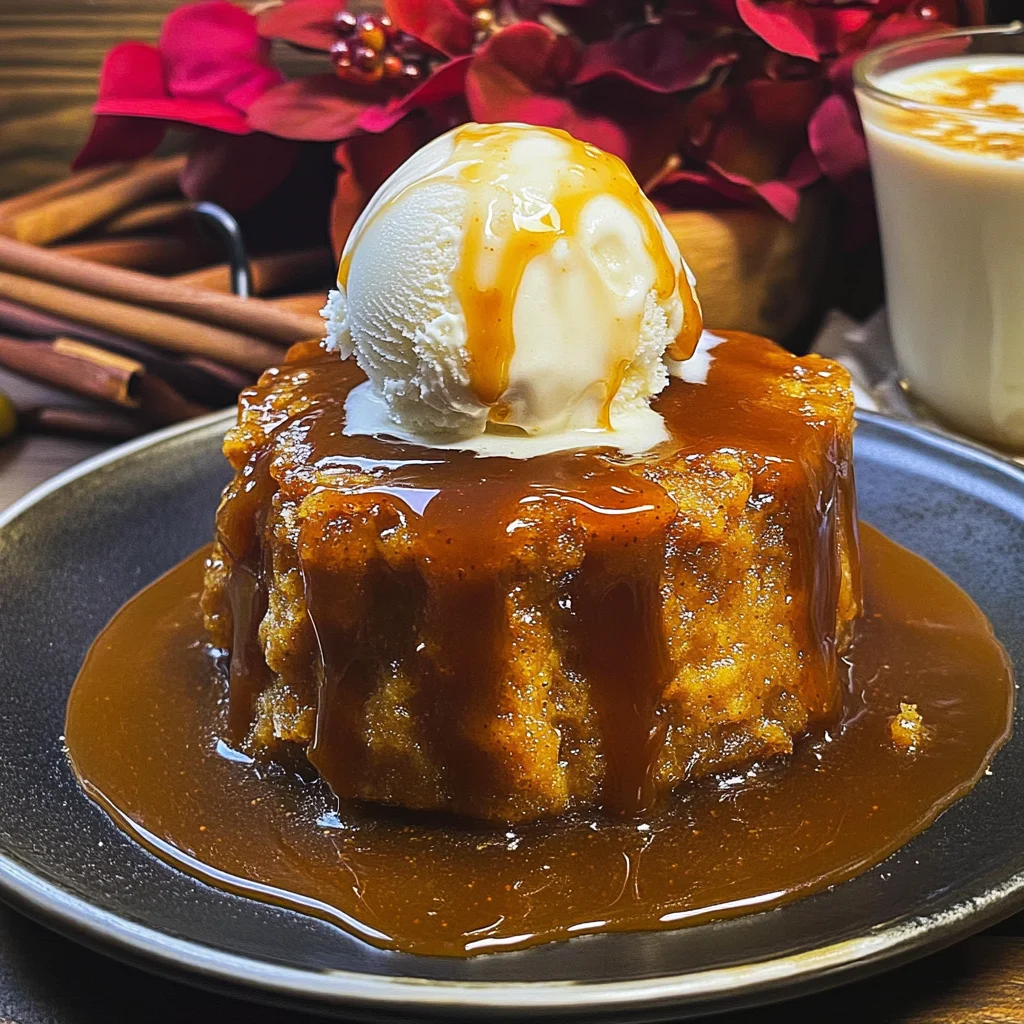 Sticky Butterbeer Pudding