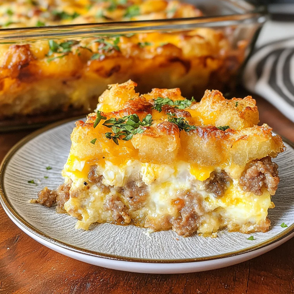 Tater Tot Breakfast Casserole