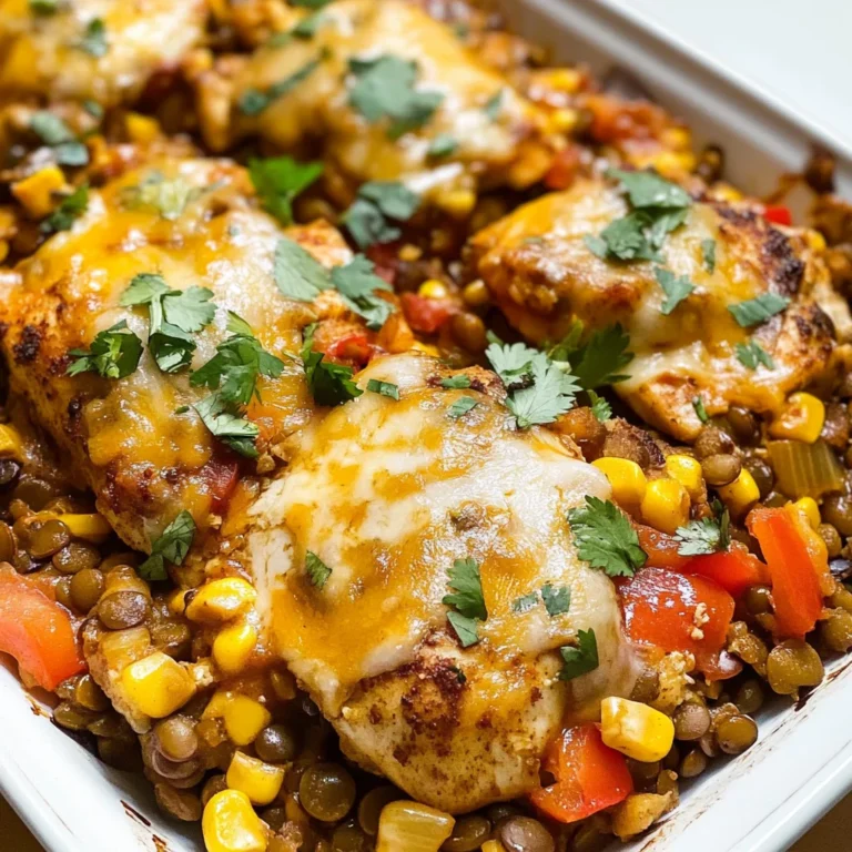 Tex Mex Chicken and Lentil Casserole