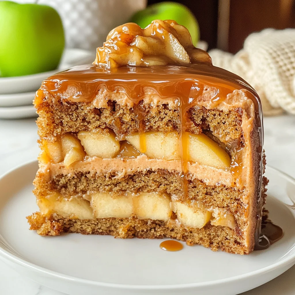 The BEST Caramel Apple Spice Cake