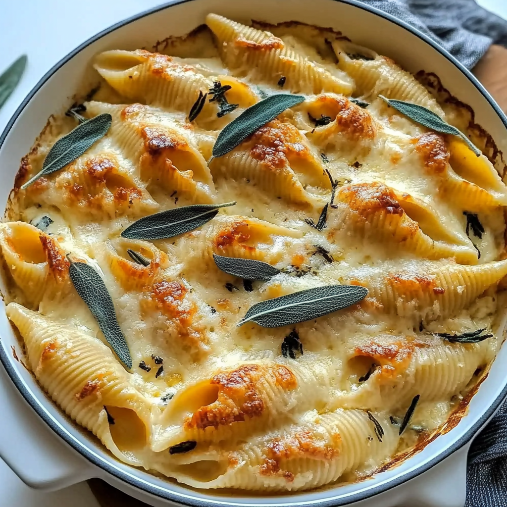 Pumpkin & Gouda Stuffed Shells With Brown Butter & Sage Alfredo Sauce: An Incredible 7-Step Recipe