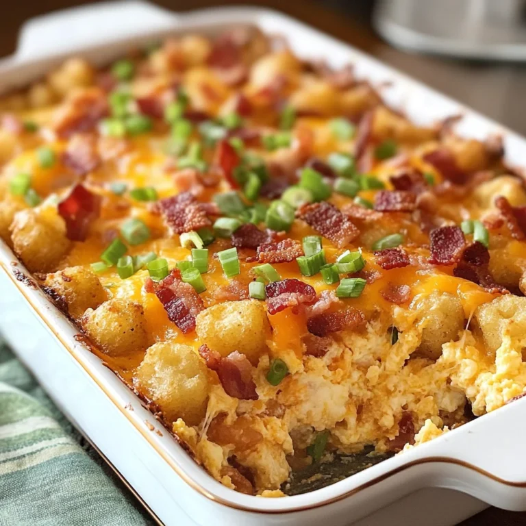 Bacon & Eggs Tater Tot Casserole