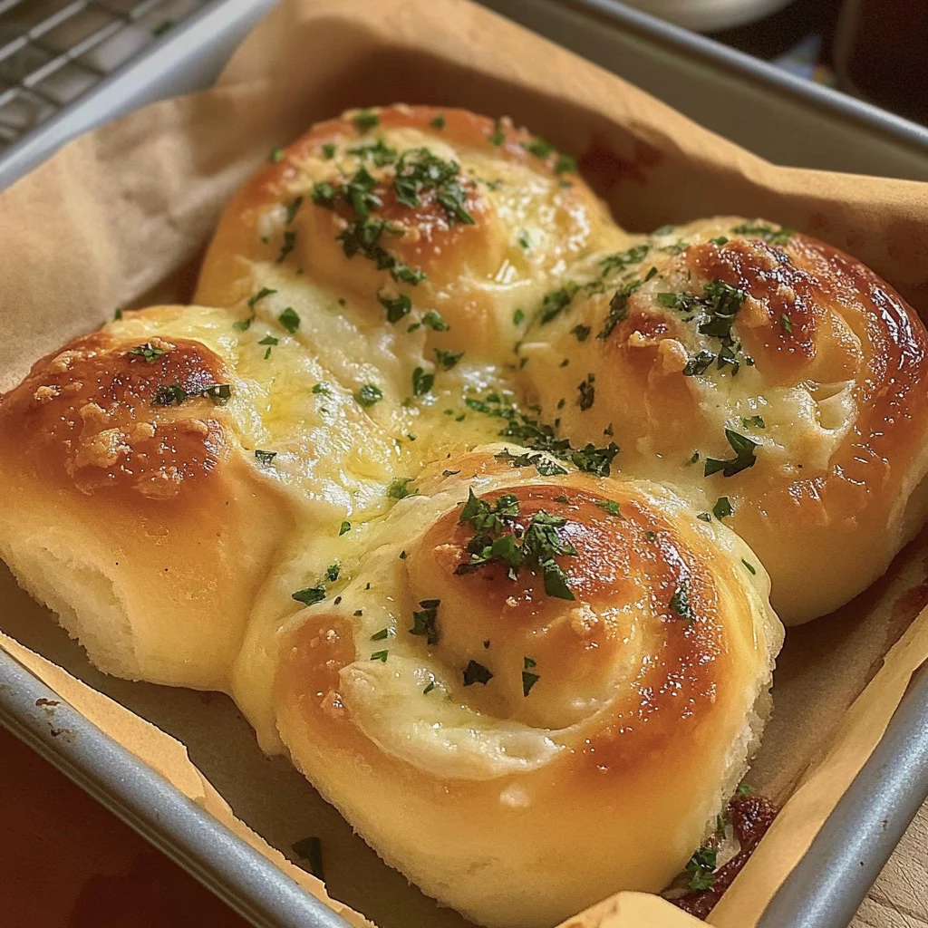 Buttery cheese Garlic Rolls, everyone will love them!