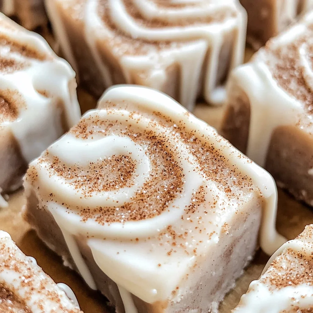 Cinnamon Roll Fudge Recipe
