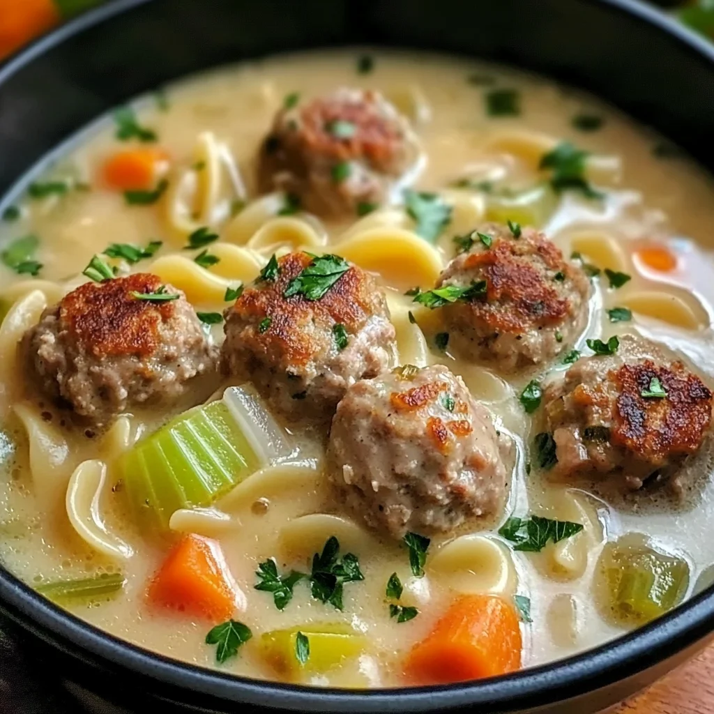 Cozy Swedish Meatball Soup Recipe