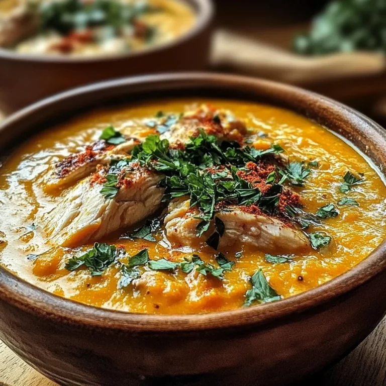 Creamy Pumpkin Chicken Soup Delight Recipe