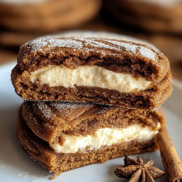 Gingerbread Cheesecake Cookies