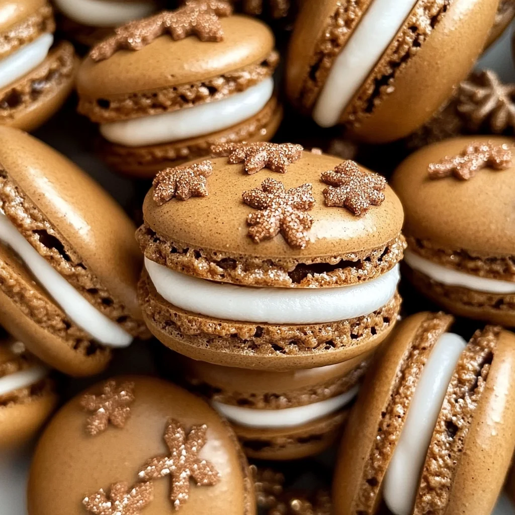 Gingerbread Macarons