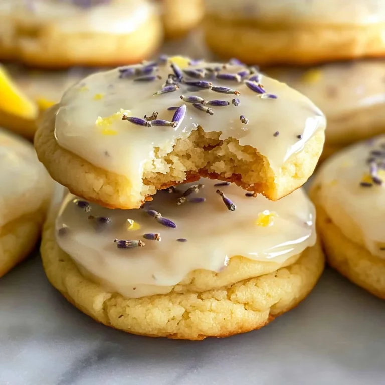Glazed Lemon Lavender Cookies