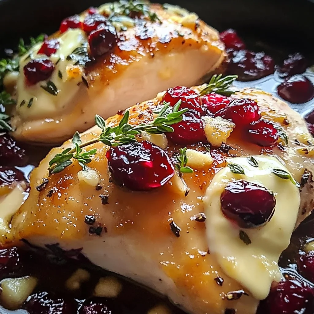 Impressive Cranberry Brie Stuffed Chicken