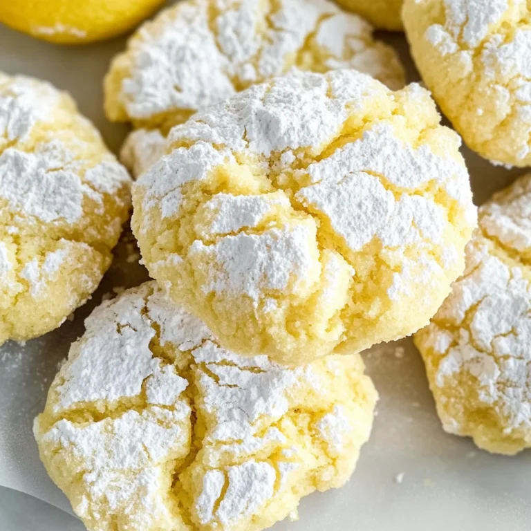 Lemon Crinkle Cookies
