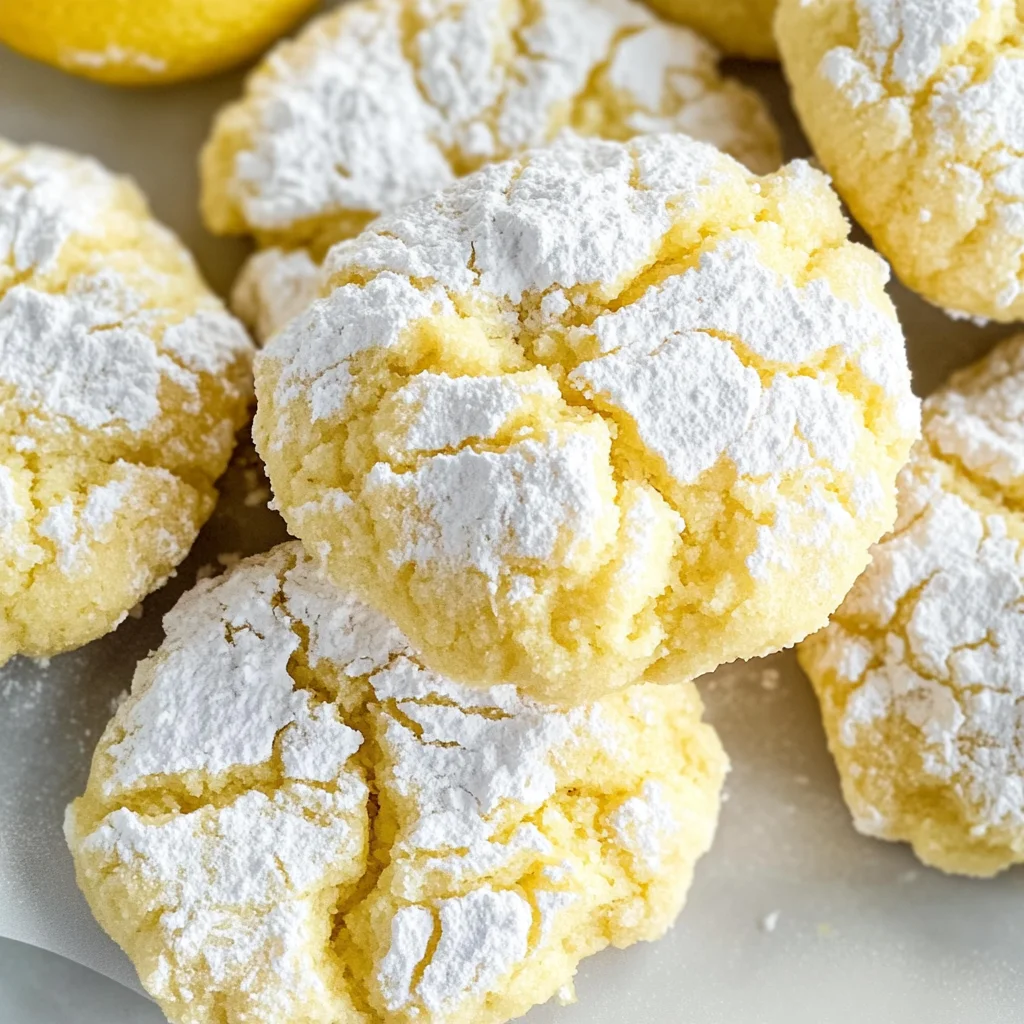 Lemon Crinkle Cookies