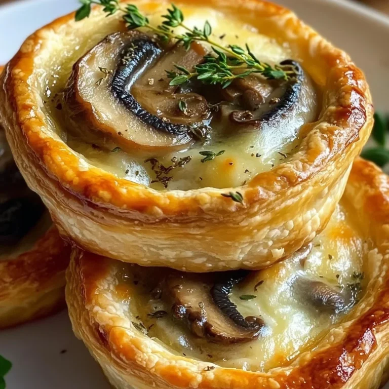 Mini Mushroom and Gruyère Pot Pies with Thyme