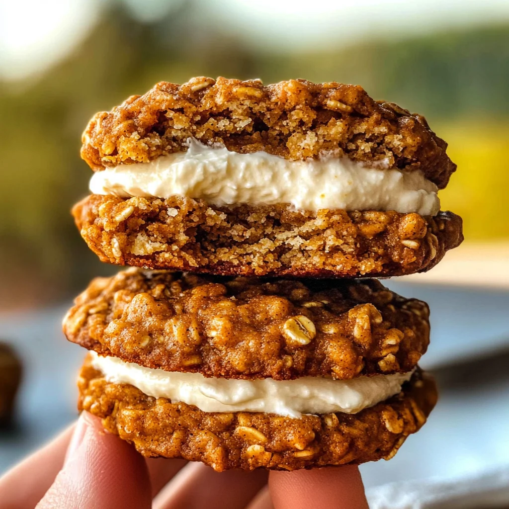 Pumpkin Oatmeal Cream Pies