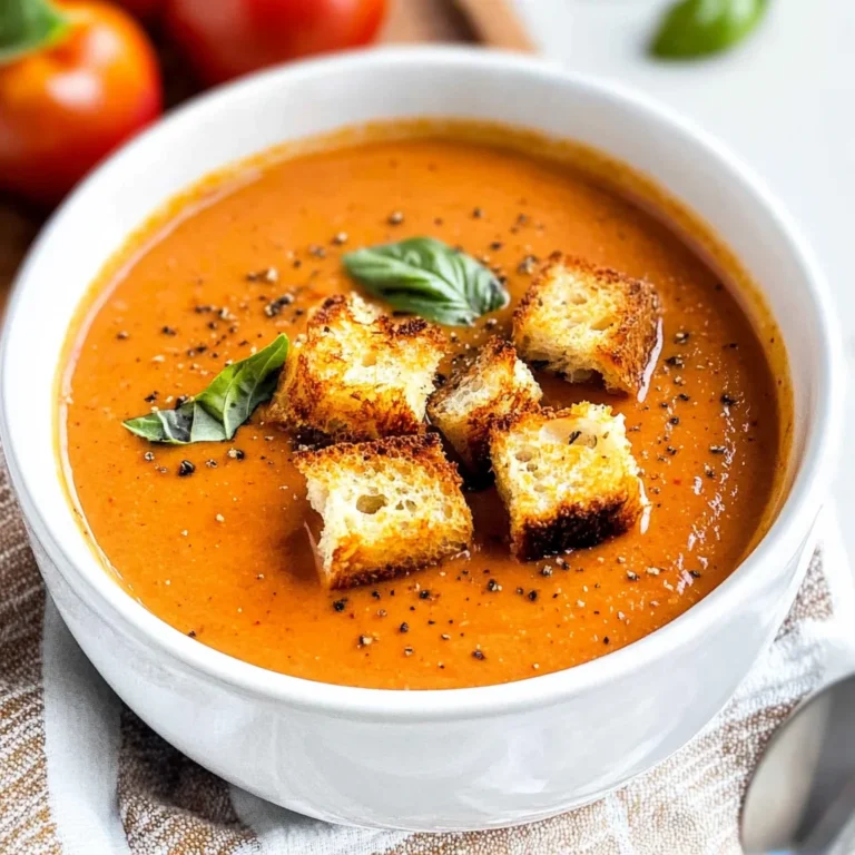 Roasted Tomato Basil Soup