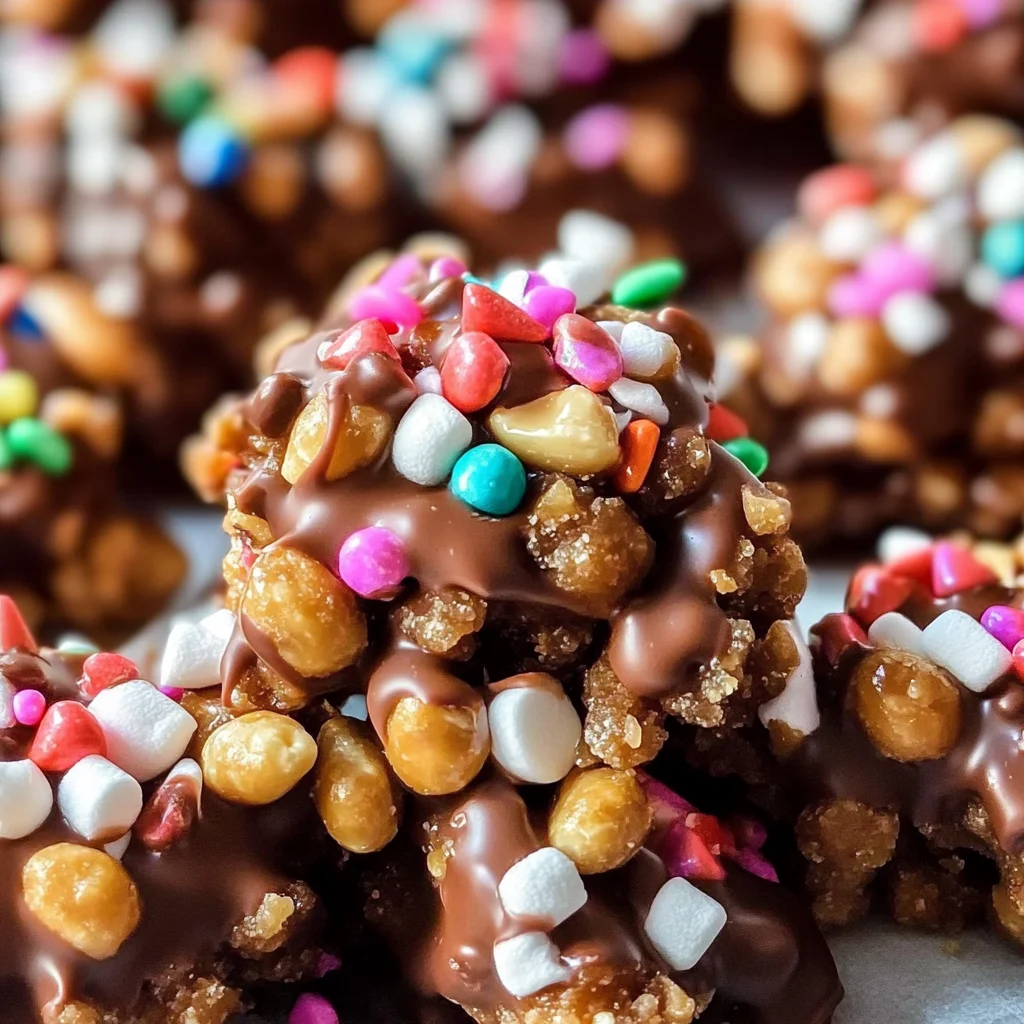 Rocky Road Peanut Clusters (Crockpot Candy)