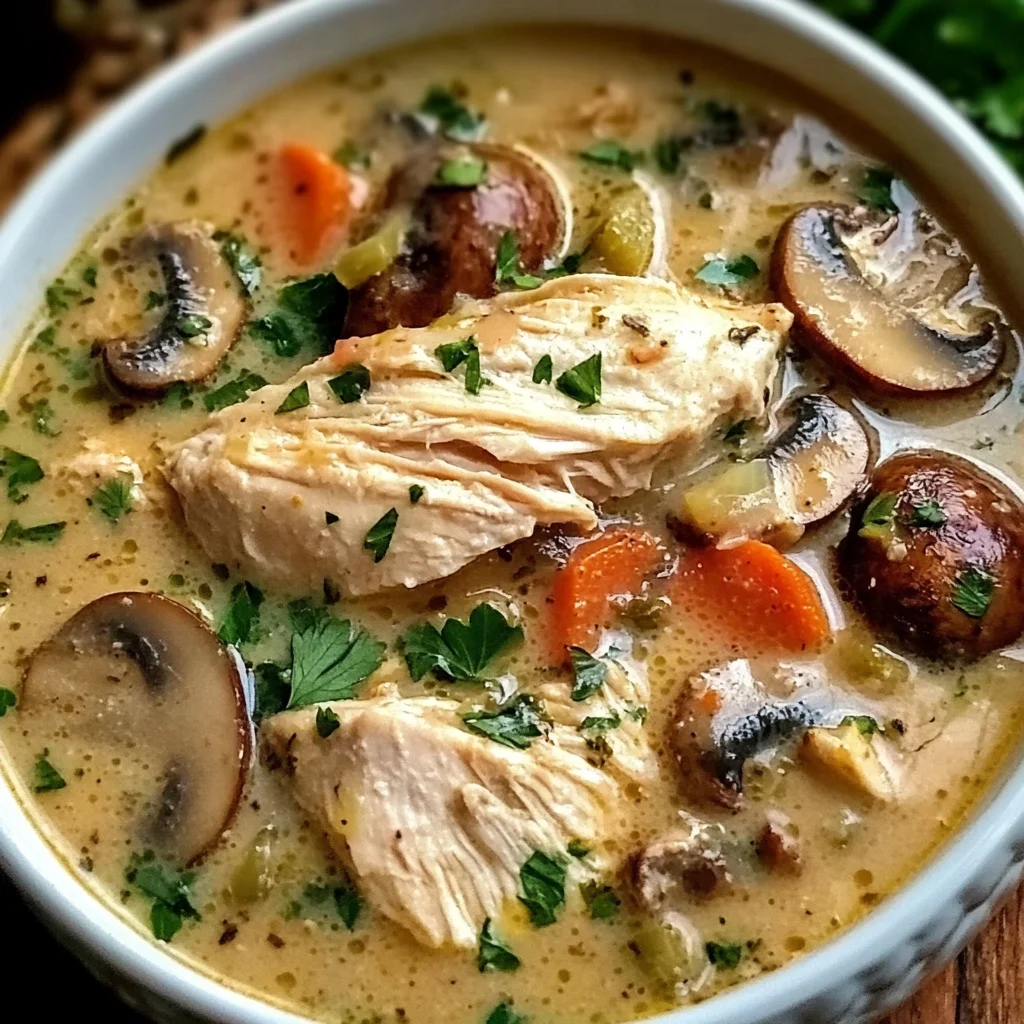 Rotisserie Chicken Mushroom Soup