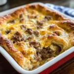 Sausage and Crescent Roll Casserole