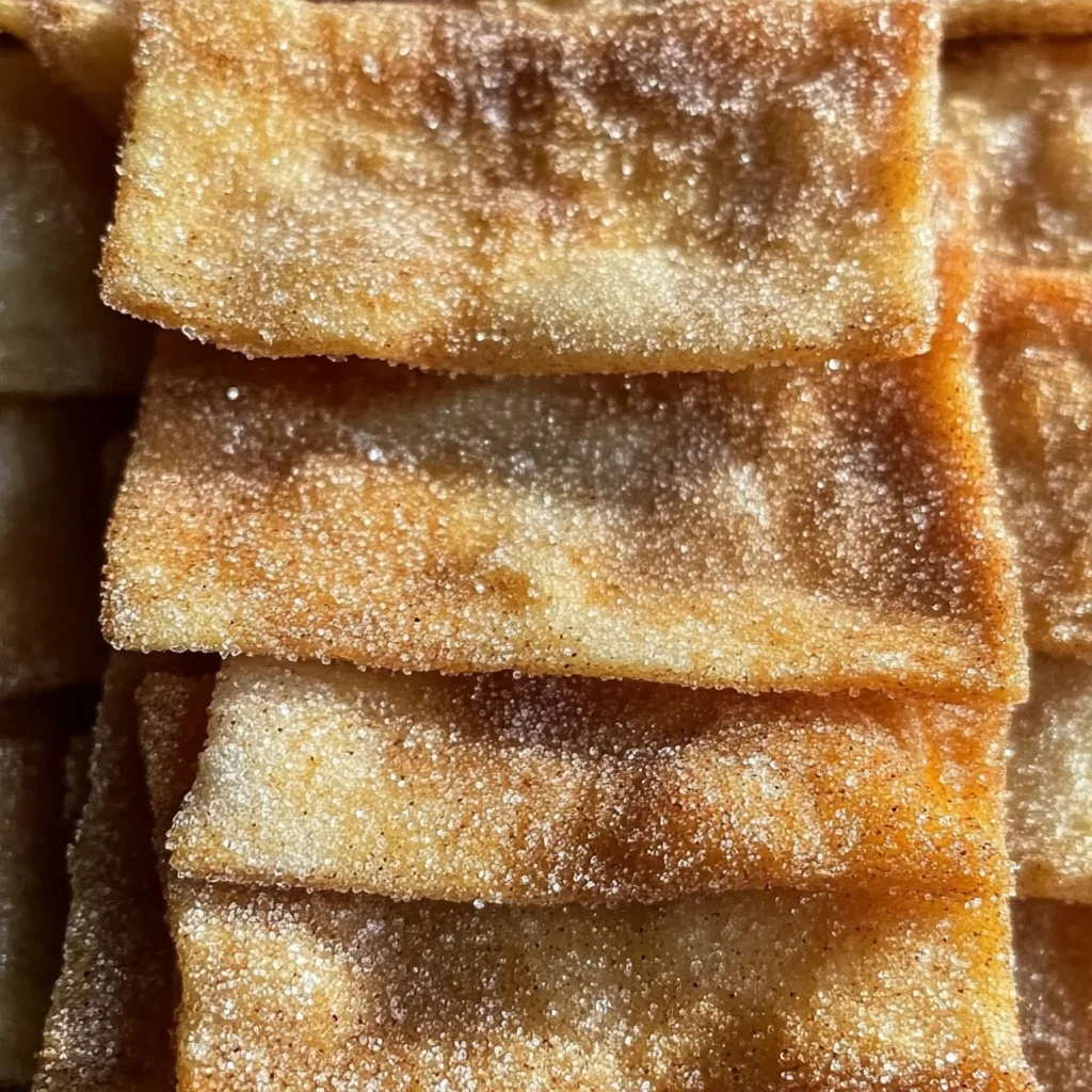 Sourdough Discard Cinnamon Sugar Crisps