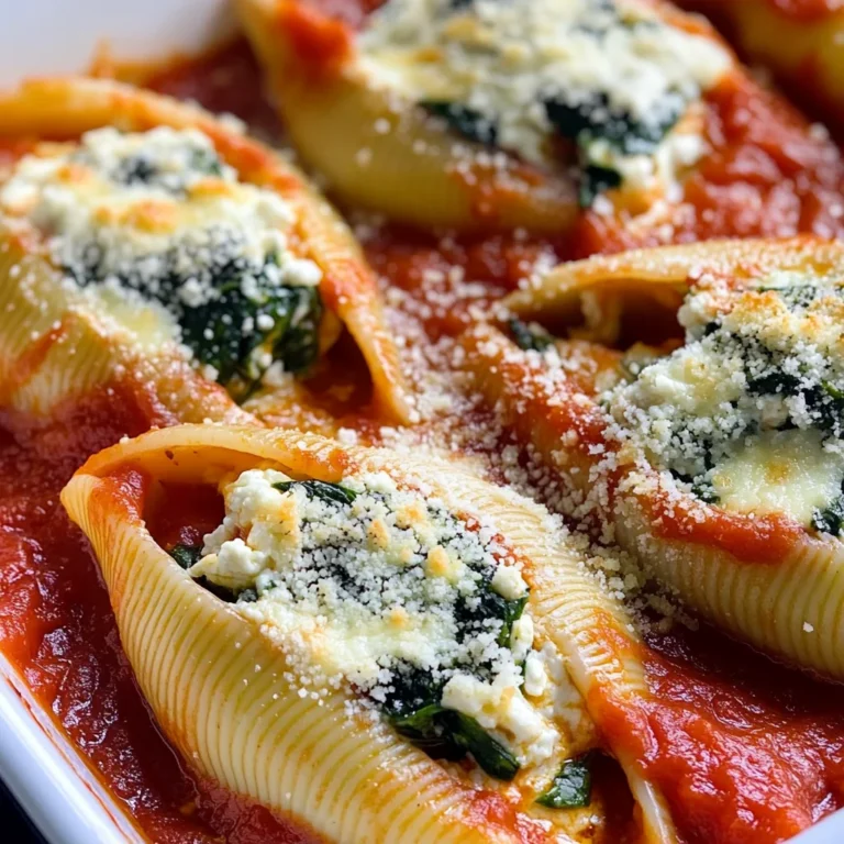 Spinach and Ricotta Stuffed Shells
